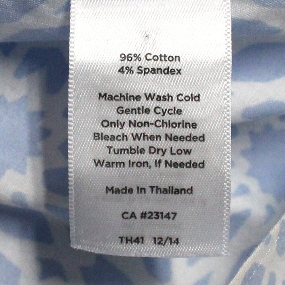 Talbots Size 4 Womens Sleeveless Button Down Blouse Shirt With Collar - Picture 5 of 9